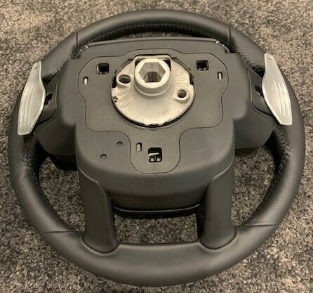 Range Rover Sport L494 SVR Black Heated Steering Wheel W/ Carbon Fiber Complete