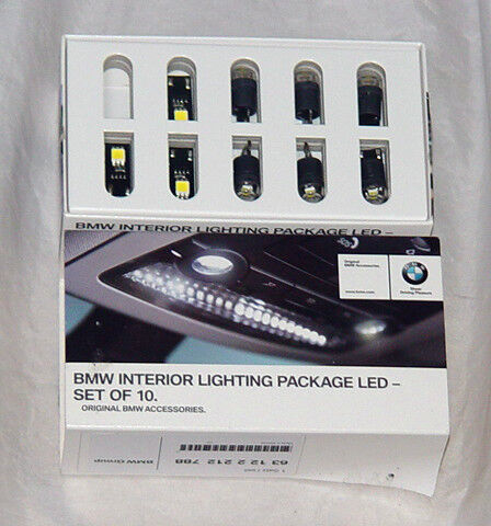 BMW OEM LED Ten Piece Interior Light Package Bulb Upgrade Kit All Current Models