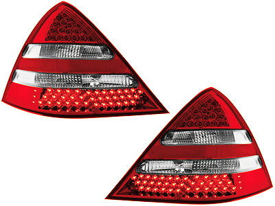 Mercedes-Benz R170 SLK Dectane Red & Clear LED Taillights