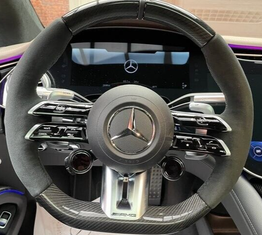 Mercedes-Benz OEM W297 AMG Alcantara Microfiber & Carbon Fiber Steering Wheel