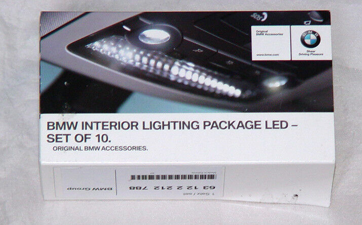 BMW OEM LED Ten Piece Interior Light Package Bulb Upgrade Kit All Current Models
