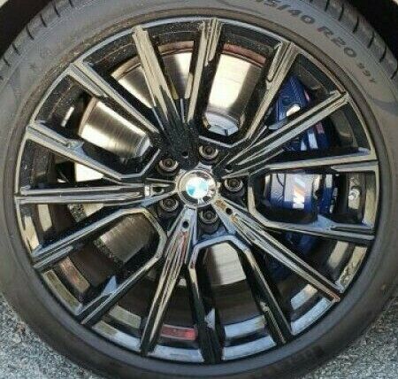 BMW OEM G11 G12 G14 G15 G16 F91 F92 817M 20" Jet Black M Star Spoke Wheels New