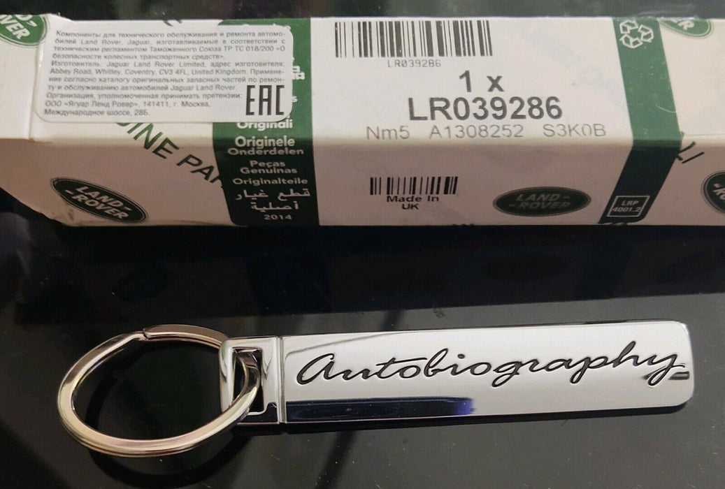 Range Rover OEM Autobiography Chrome Keychain Key Ring L405 Brand New