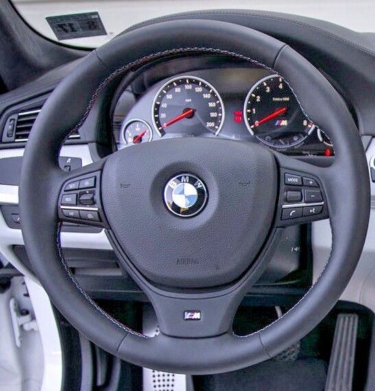 BMW OEM F10 M5 Heated Steering Wheel Tri-Color Stitching Manual Transmission New