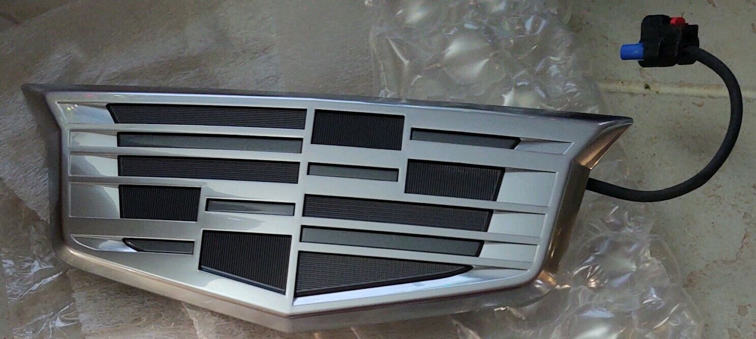 GM OEM Cadillac Escalade 2021+ Rear Tailgate Gray & Silver Emblem Generation 5