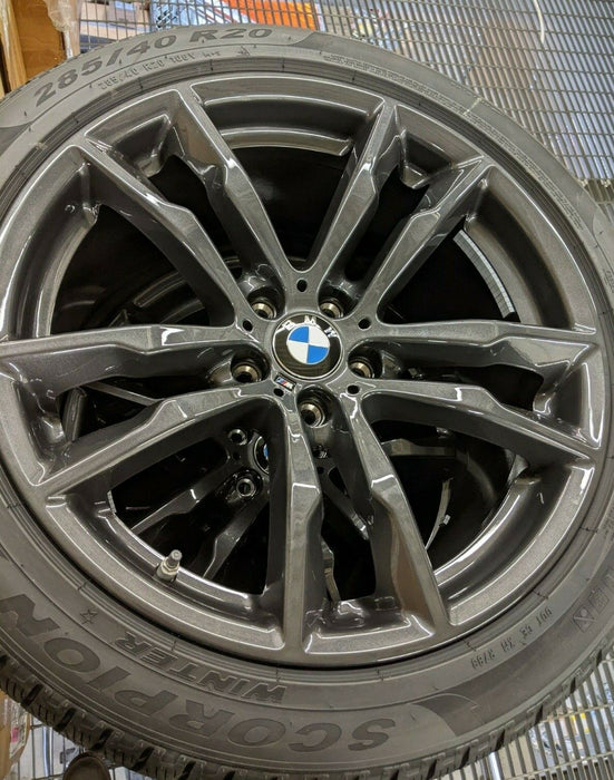 BMW OEM F85 X5 M F86 X6 M 20" Wheels & Pirelli Scorpion Winter Tires 611M Orbit