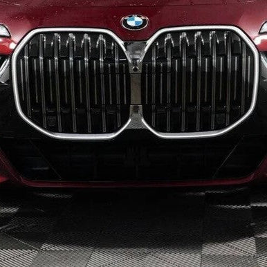 BMW front chrome and black front iconic glow grille retrofit 