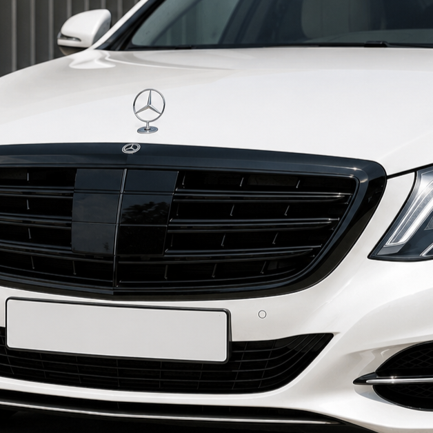 How Does a Mercedes W222 Gloss Black Grille Enhance Your Vehicle's Front Design?