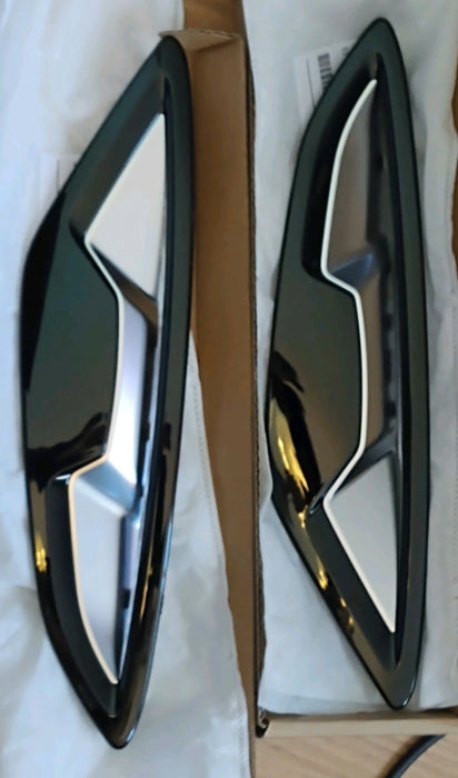 BMW OEM G14 G15 8 Series 2019+ Chrome-Line Air Duct Trim Pair Brand New