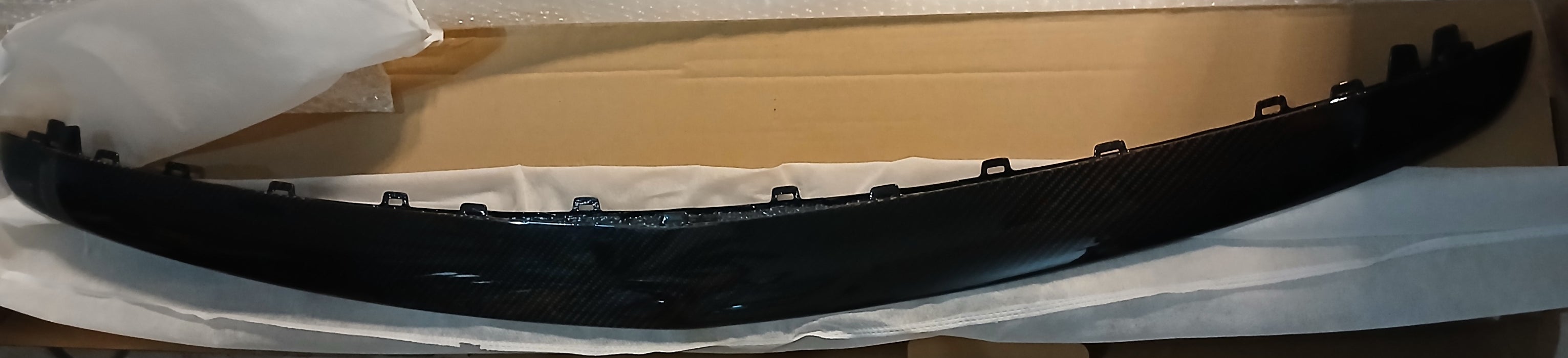 Mercedes-Benz OEM W213 E Class Sedan 2018-2020 Carbon Fiber Front Spoiler Lip E63 AMG