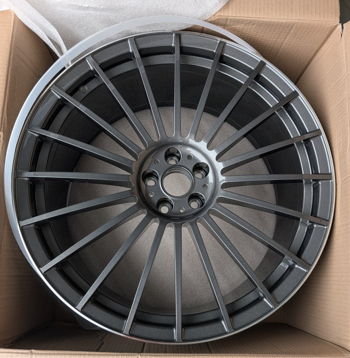Alpina OEM G07 XB7 Forged 23" Wheel & Hub Cap Set Fits G05 F95 X5 G06 F96 X6 New