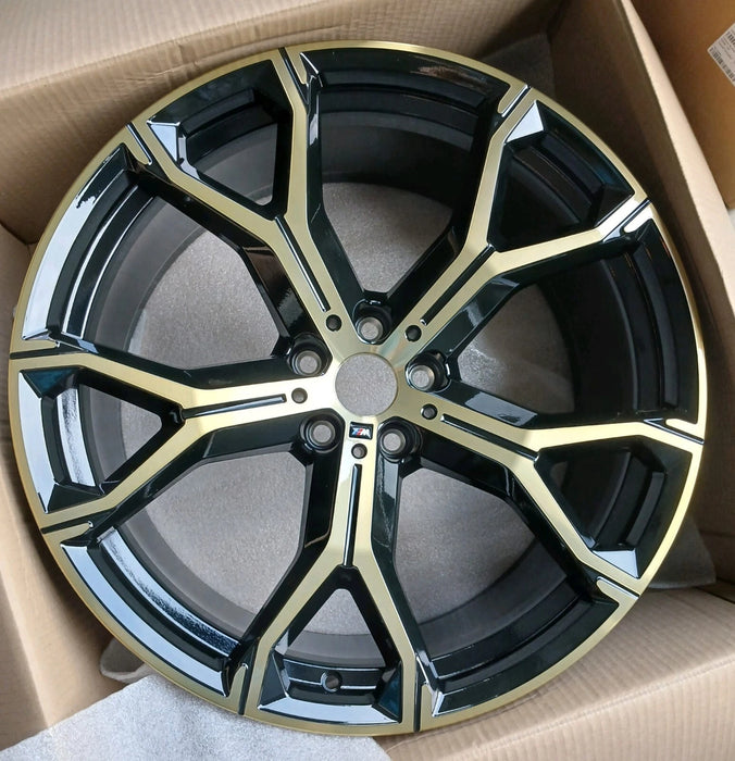 BMW OEM G01 X3 G04 X4 G05 X5 G06 X6 G07 X7 Y-Spoke 741M 21" Night Gold Wheels Staggered Set Of 4