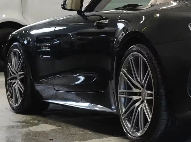 Mercedes Genuine C190 AMG GT C Side Skirt With Silver Or Black Trim Inserts Retrofit New