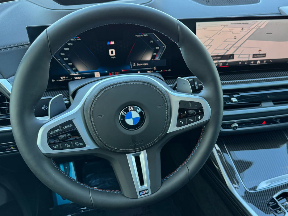 BMW G30 G12 G05 G06 G07 G14 G15 G16 M Sport Leather Steering Wheel Custom Blue