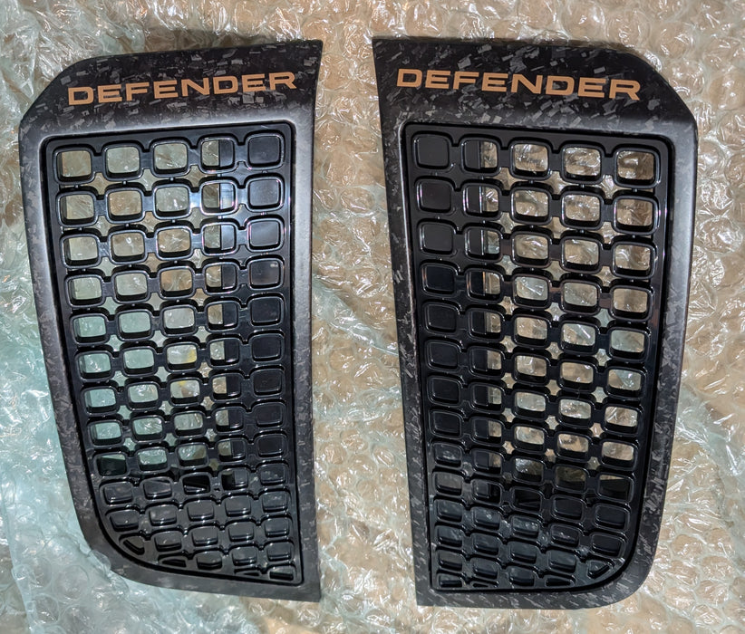 Land Rover OEM L663 Defender OCTA Forged Carbon Fiber Side Fender Vents New