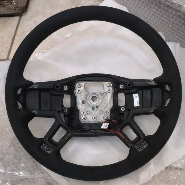 Land Rover OEM Defender L663 Suede Steering Wheel Paddle Shifter Retrofit New