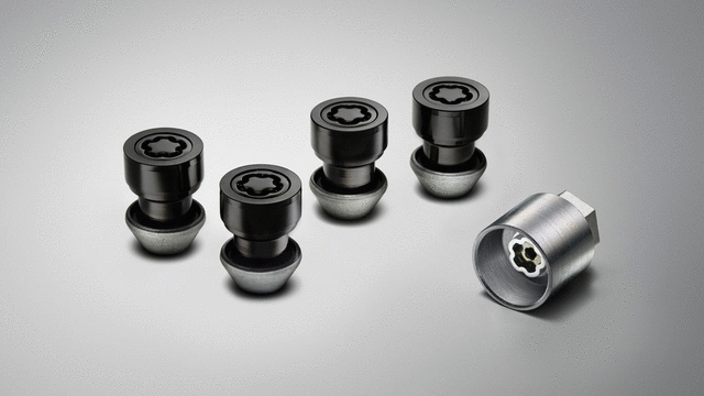 Land Rover OEM L663 Defender OCTA Nebula Gloss Black Lug Nuts Including Spare Lugs & Locking Lug Nut Set For Each
