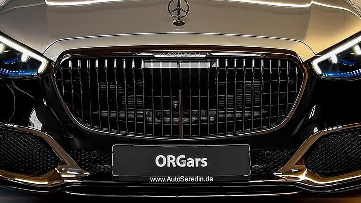 Mercedes OEM W223 S Class 2021+ Maybach Front Grille Night Series Black New