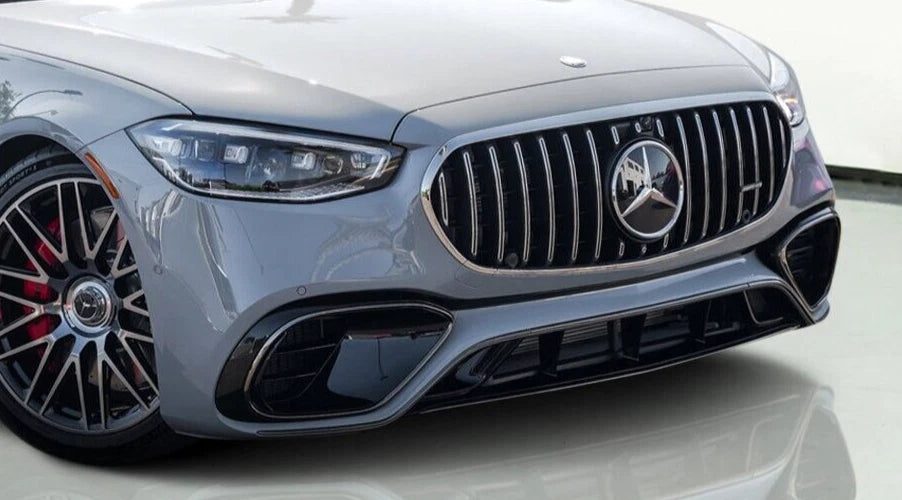 Mercedes W223 S Class 2024+ S63 AMG Front Bumper & Grille Conversion Black Or Chrome