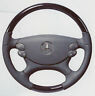 Mercedes-Benz Genuine SL Class 2003-2012 R230 Black Ash Wood Steering Wheel OEM