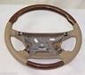 Jaguar Brand OEM Wood & Beige Leather Steering Wheel S-Type Brand New