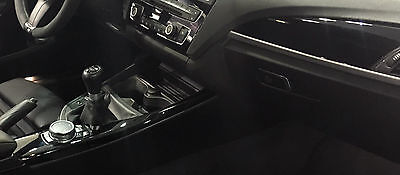 BMW OEM F22 F23 2 Series 2014+ High Gloss Black With Silver Accent Interior Trim