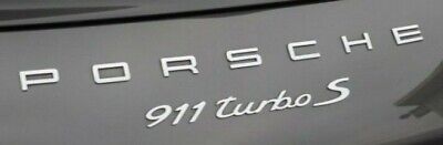 Porsche OEM Genuine 991 911 Chrome PORSCHE 911 Turbo S Rear Nameplate Brand New