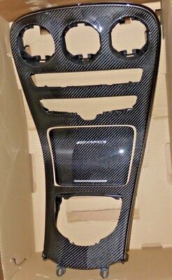 Mercedes-Benz OEM Genuine W205 C-Class AMG Carbon Fiber Center Console Trim New