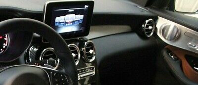 Mercedes-Benz OEM W253 GLC Class Aluminum Dashboard & Interior Door Trim Set New
