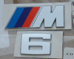 Genuine BMW Brand E24 6 Series M6 Emblem Rear Trunk Badge Tandem Pair Brand New