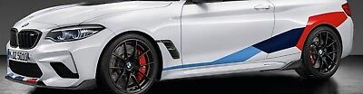 BMW OEM Performance F87 M2 Coupe Tri Color Motorsports Stripe Decals Brand New