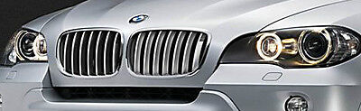 BMW OEM 2007-2013 E70 E70 LCI X5 E71 E72 X6 2008-2014 Titanium Grille Pair New