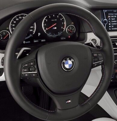 BMW OEM F10 M5 Steering Wheel Tri-Color Stitching Sport Automatic Transmission