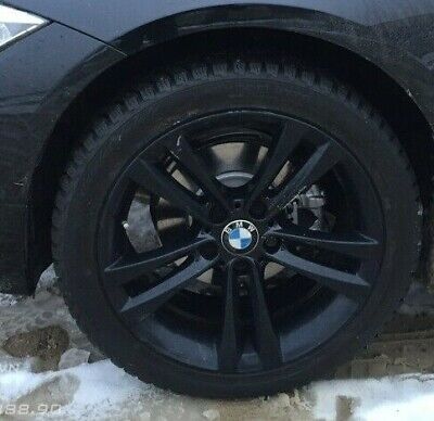 BMW OEM F30 F34 3 Series F32 F33 F36 4 Series 18" 397 Double Spoke Wheels Black