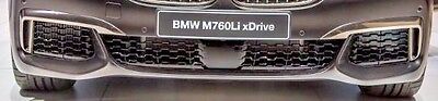 BMW OEM G11 G12 7 Series 2016+ M Sport Cerium Grey Front Bumper Trim Pair M760