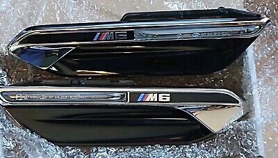 BMW OEM M6 F06 F12 F13 2012-2019 Fender Side Vents With Side Markers Pair New