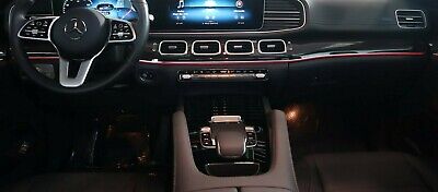 Mercedes-Benz OEM W167 GLE Class Interior Glossy Anthracite Lime Wood Trim Kit