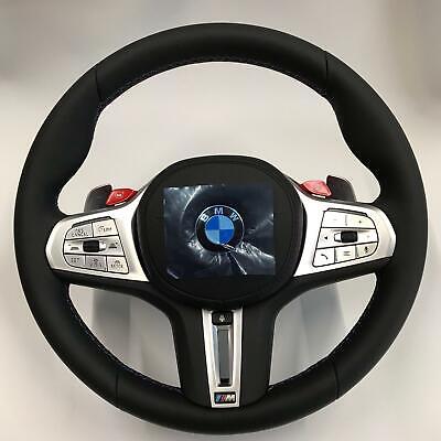 BMW OEM F90 M5 Tri-Color Stitching M Sport Heated Steering Wheel Complete New