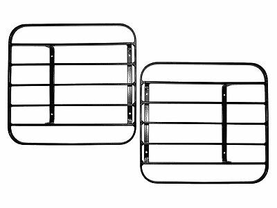 Land Rover OE Defender Up To 2002 Front Lamp Guards NEW Slatted Steel Hinged