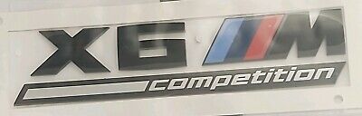 BMW OEM F96 X6 M Competition Tailgate Rear Black Emblem Badge Factory Brand New