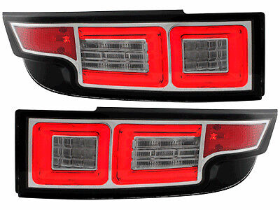 Range Rover Evoque Dectane Brand LED Black & Chrome LED Taillight Pair Upgrade