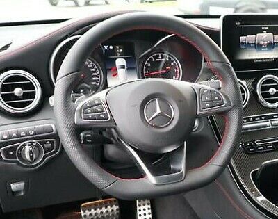 Mercedes-Benz OEM W253 GLC AMG 300 SL Red Stitching Leather Steering Wheel New