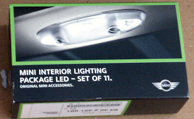 Mini Cooper OEM LED 11 Piece Interior Light Package Bulb Upgrade Kit R60 R61 R55