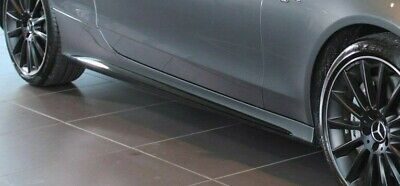 Mercedes-Benz OEM Gloss Black Night Edition C205 W205 Side Skirt Trim Inserts
