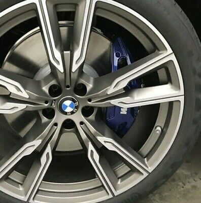 BMW OEM G05 X5 G07 X7 2019+ M Blue Brembo Front Brake Caliper Pair Brand New