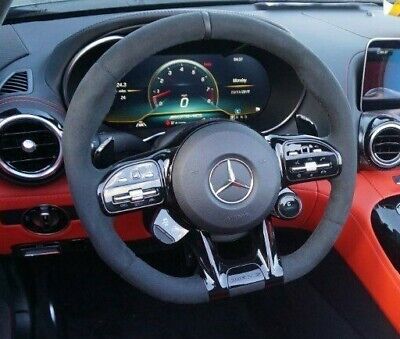 Mercedes-Benz OEM C190 X290 AMG GT Microfiber Steering Wheel Facelift Version