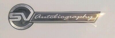 Special Vehicle Operations SVAutobiography Tailgate Badge For L405 Range Rover