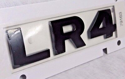 Land Rover OEM LR4 Black Tailgate Name Plate Badge Brand New