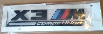 BMW OEM F97 X3 M Competition Rear Trunk Emblem Badge Factory Brand New