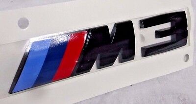 Genuine BMW F80 M3 Rear Trunk Emblem Badge Factory Black Competition Package NEW